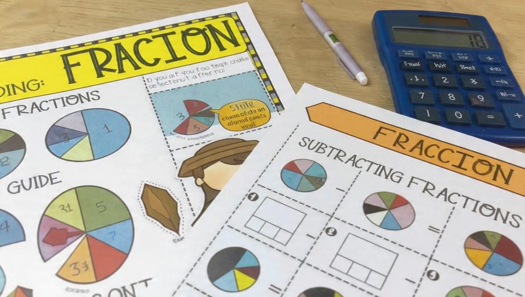 fraction worksheets